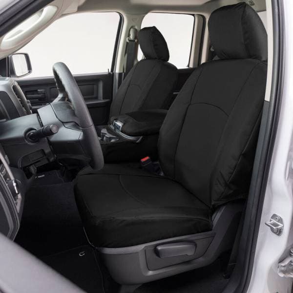 Covercraft 12-18 Dodge Ram Endura PrecisionFit Custom Front Row Seat Covers - Black/Black