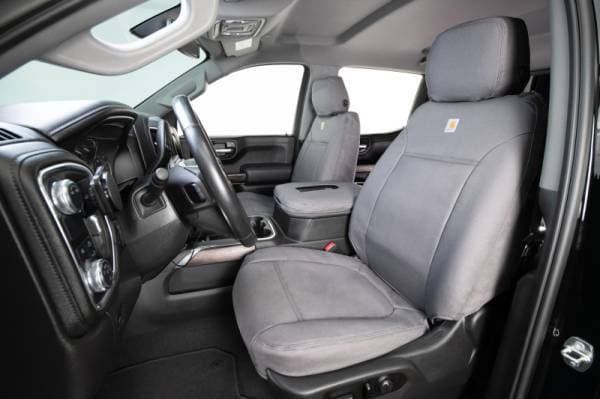 Covercraft 23-24 Ford F250-F600 Carhartt PrecisionFit Custom Front Row Seat Covers - Gravel