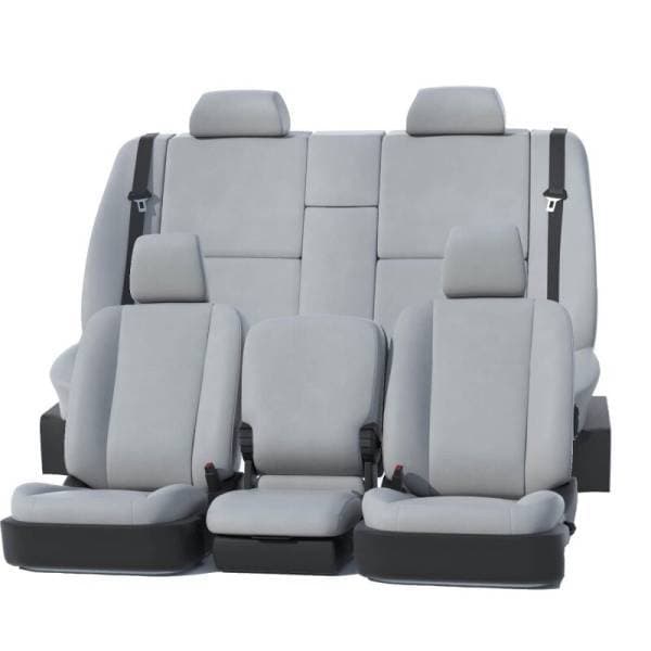 Covercraft 24-25 Ford F250-F550 Leatherette PrecisionFit Custom Front Row Seat Covers - Light Grey