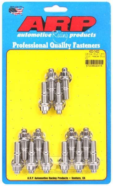 ARP 3/8 x .750 SS 12pt header stud kit