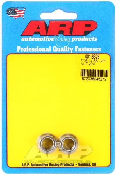ARP 7/16-14 SS 12pt nut kit