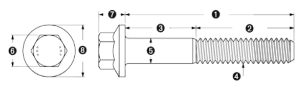 ARP M8 x 1.25 x 115 Hex Black Oxide Bolts (5/pkg)