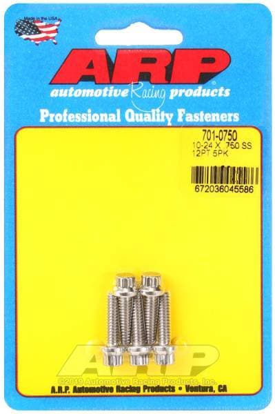 ARP 10-24 x .750 12pt SS Bolts (Pack of 5)
