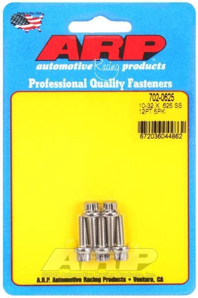 ARP 10-32 x .625 12pt SS bolts