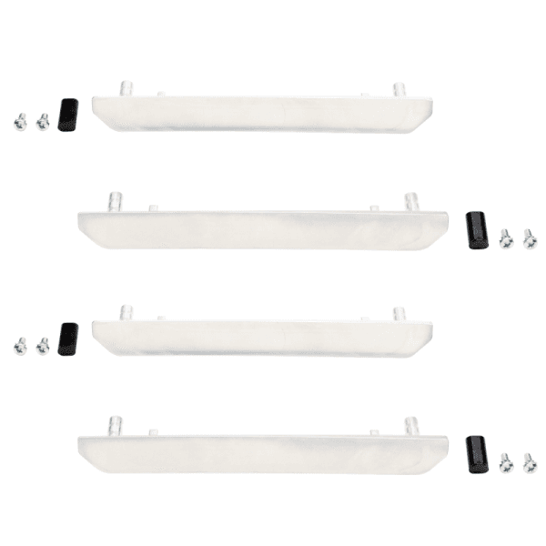 Wehrli 2020+ GMC 2500/3500HD Fender Flare Marker Light Delete Kit w/o Logo - Raw Finish