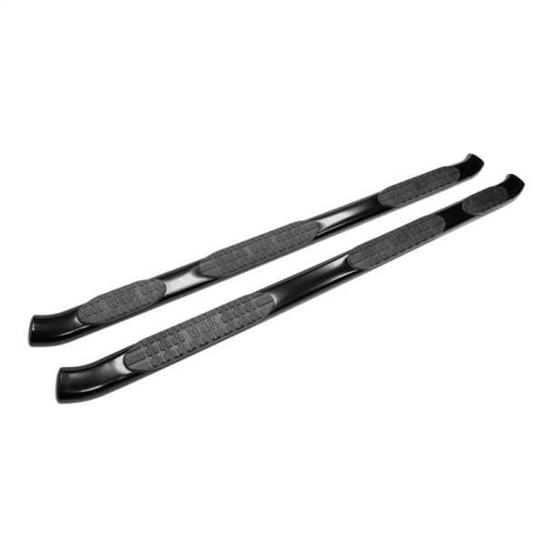 Westin 07-13 Chevy Silv 1500 Extended Cab (6.5ft) PRO TRAXX 5 WTW Oval Nerf Step Bars - Blk