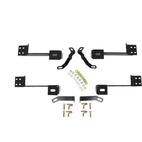 Westin 99-14 Chevy Silv 2500/3500 Reg/Ext Cab Premier Oval Nerf Step Bar Mount Kit - Blk