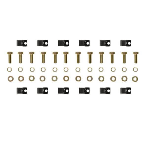 Westin 2014-2018 Chevy Silverado 1500 Dbl/Crew Cab Premier Oval Nerf Step Bar Mount Kit - Black