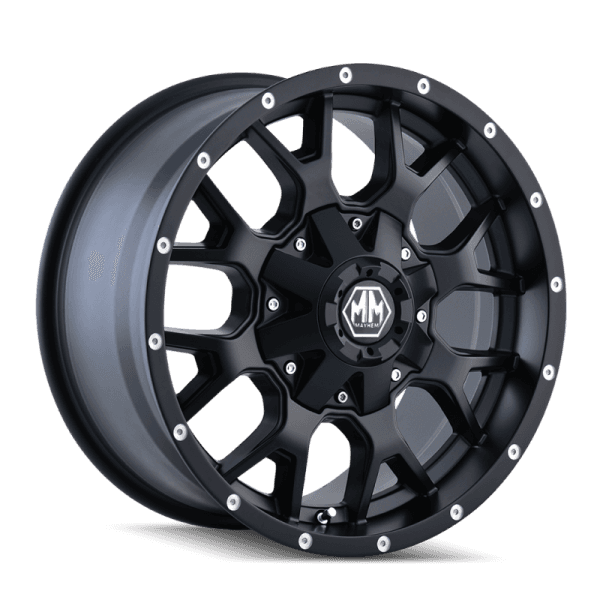 Mayhem 8015 Warrior 20x9 / 8x180 BP / 18mm Offset / 124.1mm Hub Matte Black Wheel