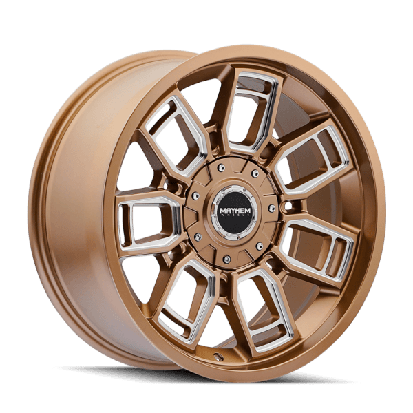 Mayhem 8118 Ordinance 20x9 / 6x135/139.7 BP / 106.1mm Hub Matte Bronze Wheel w/ Milled Spokes