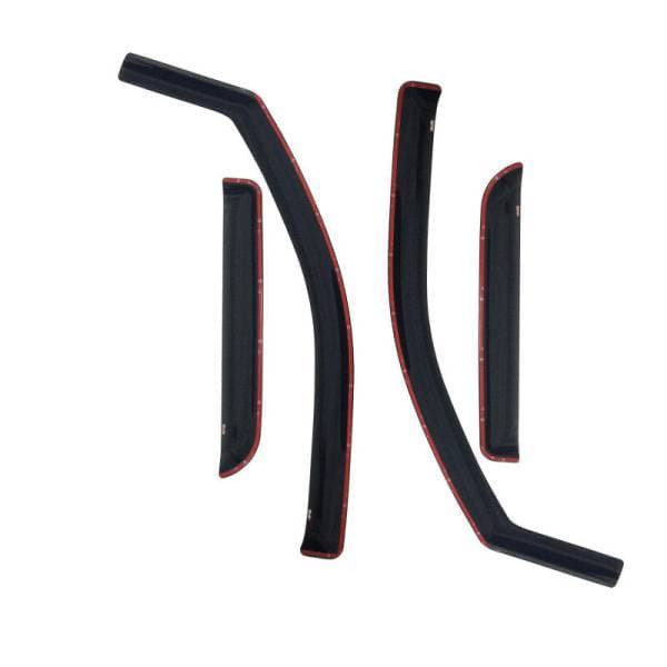 Westin 2009-2018 Dodge/Ram Quad Cab Wade In-Channel Wind Deflector 4pc - Smoke