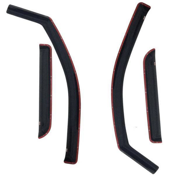 Westin 2007-2014 Chevy Silverado 2500/3500 Extended Cab Wade In-Channel Wind Deflector 4pc - Smoke