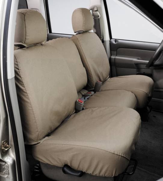 Covercraft 19-22 Ford F150 Polycotton SeatSaver Custom Second Row Seat Covers - Taupe