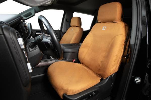 Covercraft 07-12 Chevrolet Avalanche Carhartt SeatSaver Custom Front Row Seat Covers - Brown