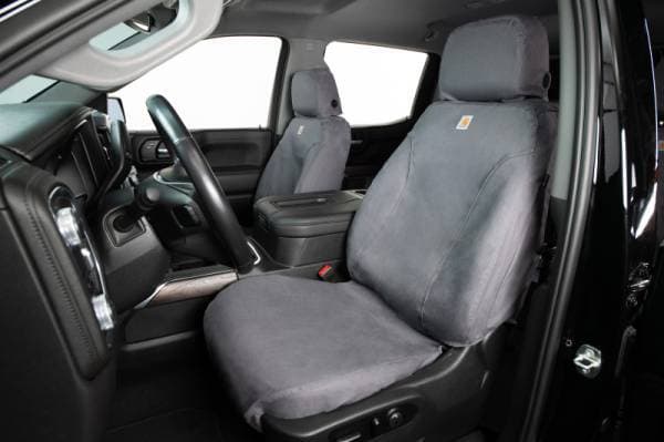 Covercraft 14-15 Ford Transit Carhartt SeatSaver Custom Front Row Seat Covers - Gravel