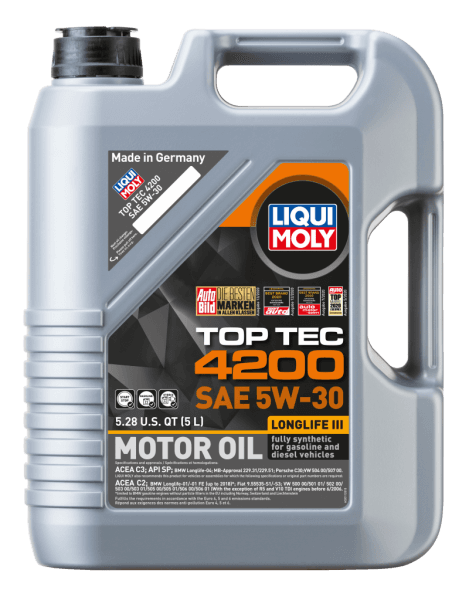 LIQUI MOLY 5L Top Tec 4200 New Generation Motor Oil SAE 5W30