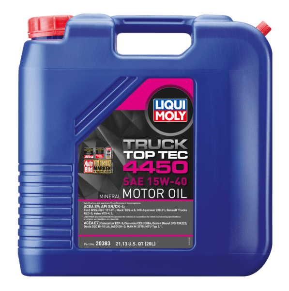 LIQUI MOLY 20L Top Tec Truck 4450 Motor Oil SAE 15W40