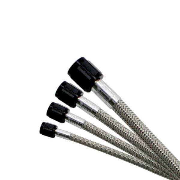 Nitrous Express Stainless Braided 18ft Sho Hose - Black