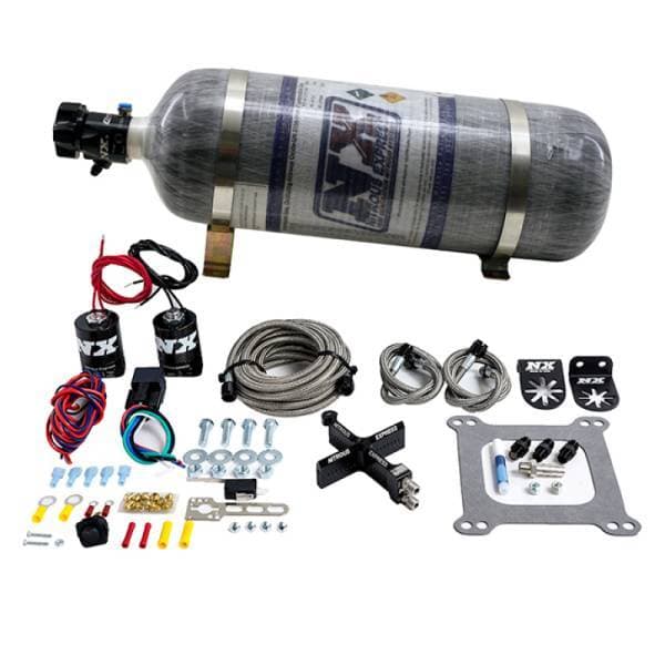 Nitrous Express 4150 Covert Crossbar Plate System Stage 6 50-300HP (12lb Bottle)