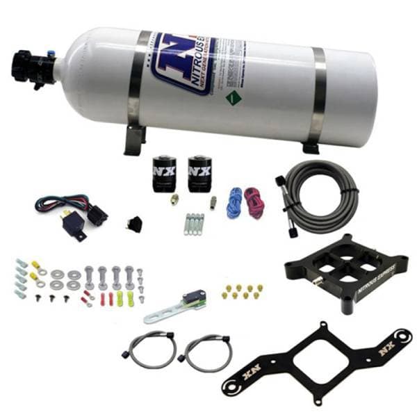 Nitrous Express 4500 Covert Crossbar Plate System Pro Power 100-500HP (15lb Bottle)