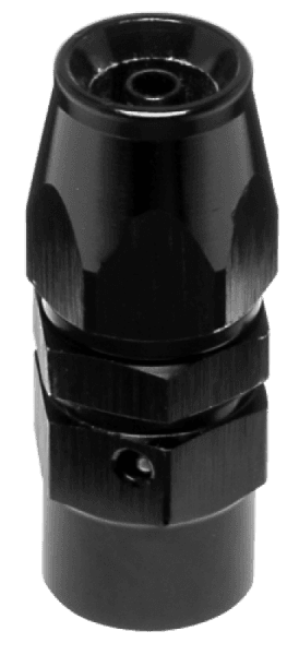 Vibrant -3AN Straight High Flow Hose End Fitting for PTFE Lined Flex Hose - Aluminum