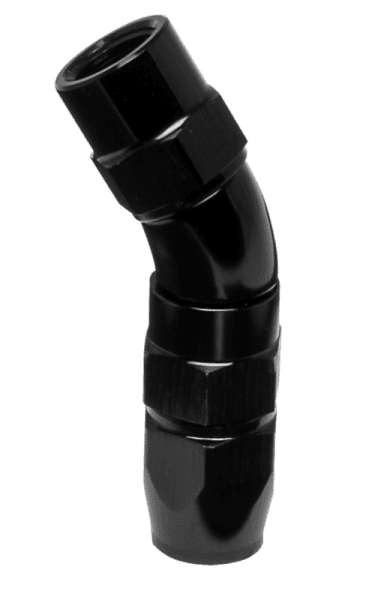 Vibrant -3AN 30 Degree High Flow Hose End Fitting for PTFE Lined Hose - Aluminum