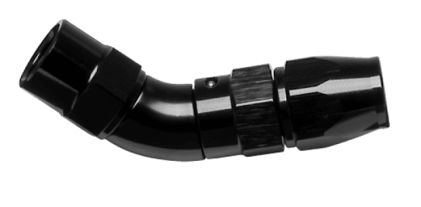 Vibrant -3AN 60 Degree High Flow Hose End Fitting for PTFE Lined Hose - Aluminum