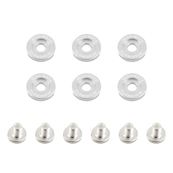 Mishimoto Small Fender Washer Kit (6pcs) - Silver
