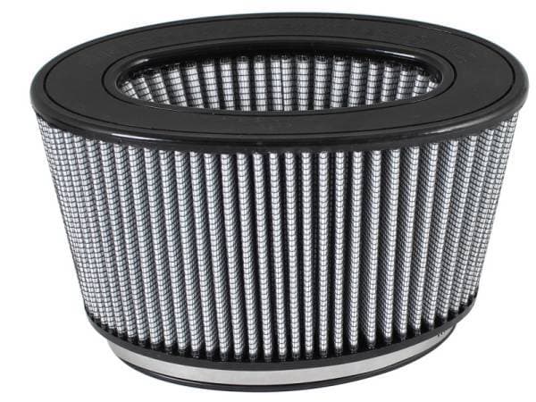 aFe Magnum FLOW Pro DRY S Air Filter 7x3in F 8-1/4x 4-1/4in B 9-1/4x5-1/4in T 5in H