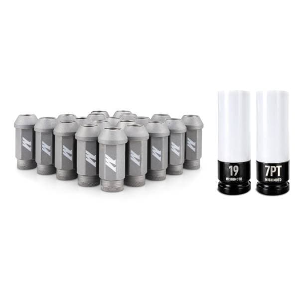 Mishimoto Steel Locking Lug Nuts M14x1.5 20pc Set Silver