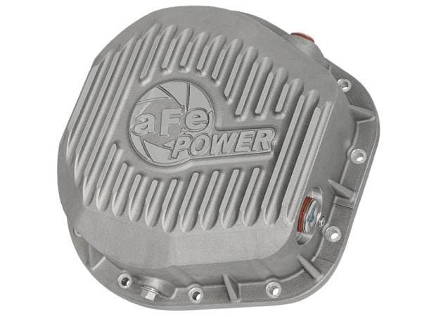 aFe Rear Differential Cover (Raw; Street Series); Ford Diesel Trucks 86-13 V8 (td)