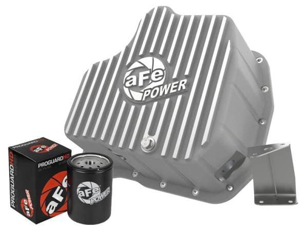 aFe Power 11-16 GM Diesel 2500HD / 3500HD V8-6.6L (TD) Street Series Engine Oil Pan Raw w/ Machined