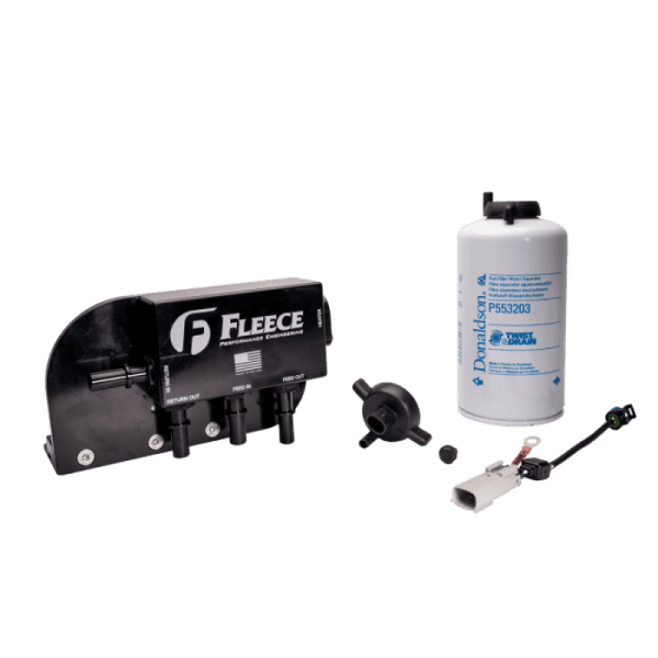 Fleece Performance 17-24 Ford F250-550 Powerstroke Under Bed Fuel Filter Assembly