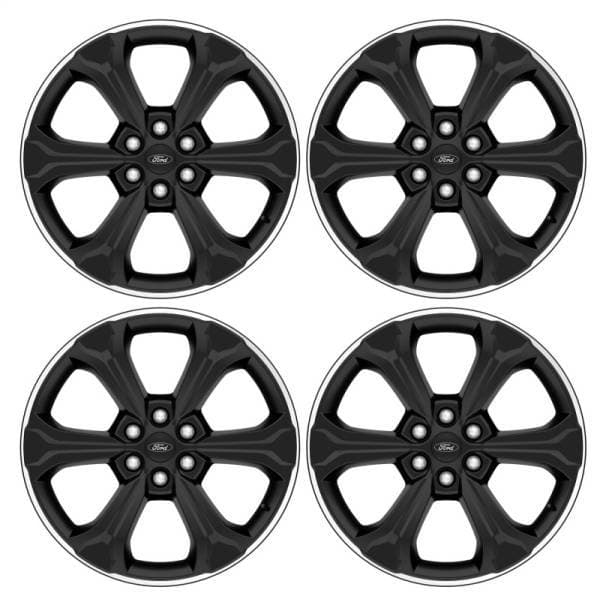 Ford Racing 15-23 F-150 22in Wheel Kit - Black w/Machined Face