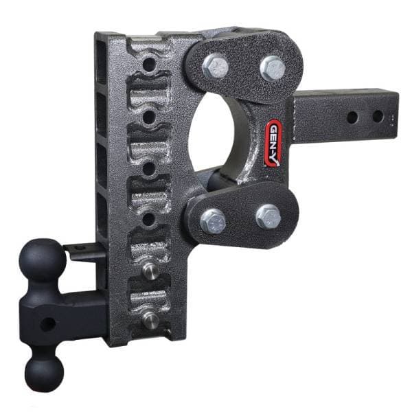 Gen-Y The Boss Torsion-Flex 2.5in Shank 10in Drop 10K Hitch w/GH-031 Dual-Ball/GH-032 Pintle Lock