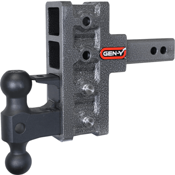 Gen-Y Mega Duty 2in Shank 5in Offset Drop 2K TW 16K Hitch w/GH-051 Dual-Ball/GH-032 Pintle Lock
