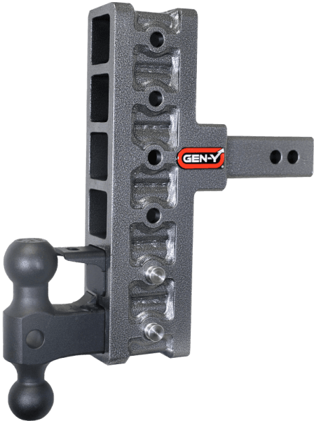 Gen-Y Mega Duty 2in Shank 7.5in Offset Drop 16K Hitch w/GH-051 Dual-Ball/GH-032 Pintle Lock