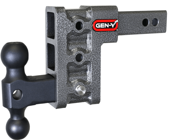 Gen-Y Mega Duty 2in Shank 5in Drop 1.5K TW 10K Hitch w/GH-031 Dual-Ball