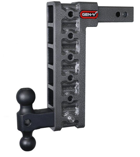 Gen-Y Mega Duty 2in Shank 12.5in Drop 10K Hitch w/Dual-Ball (Use w/Stabilizer Kit GH-0100)