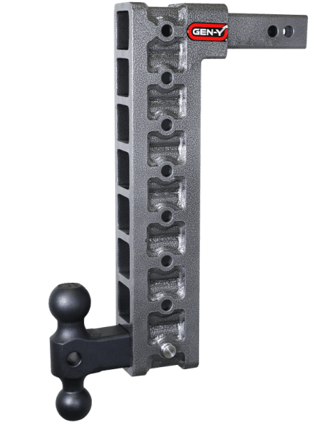 Gen-Y Mega Duty 2in Shank 17.5in Drop 10K Hitch w/GH-031 Dual-Ball w/GH-0100 Stabilizer Kit