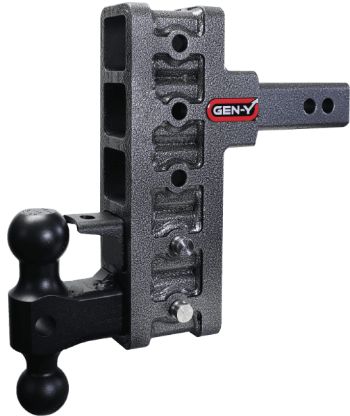 Gen-Y Mega Duty 2in Offset Shank 7.5in Drop 2K TW 10K Hitch w/GH-031 Dual-Ball/GH-032 Pintle Lock