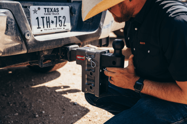 Gen-Y Mega Duty 2in Shank 22.5in Drop 10K Hitch w/Dual-Ball/Pintle Lock/Stabilizer Kit