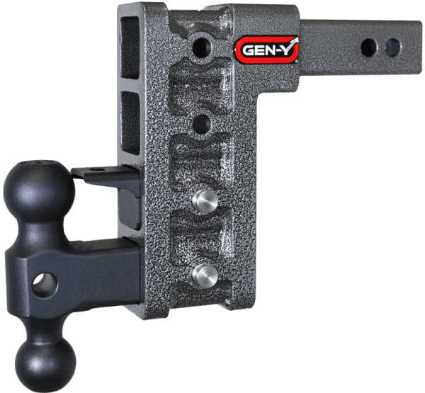 Gen-Y Mega Duty 2in Shank 7.5in Drop 1.5K TW 10K Hitch w/GH-031 Dual-Ball/GH-032 Pintle Lock