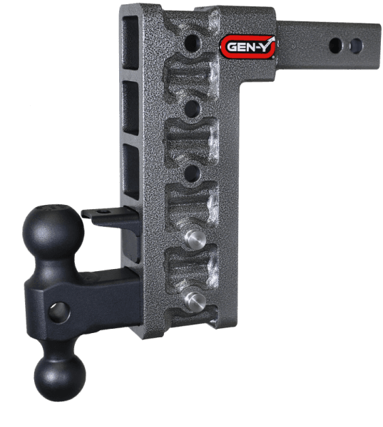 Gen-Y Mega Duty 2in Shank 10in Drop 1.5K TW 10K Hitch w/GH-031 Dual-Ball/GH-032 Pintle Lock
