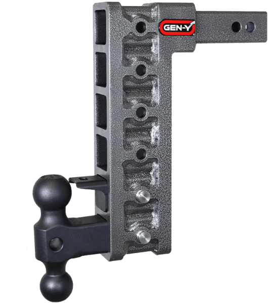 Gen-Y Mega Duty 2in Shank 12.5in Drop 10K Hitch w/GH-031 Dual-Ball/GH-032 Pintle Lock