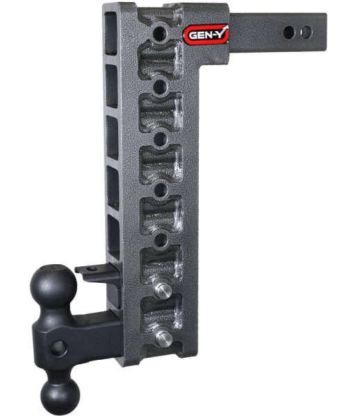Gen-Y Mega Duty 2in Shank 15in Drop 10K Hitch w/GH-031 Dual-Ball/GH-032 Pintle Lock