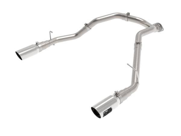 aFe Large Bore-HD 3in 409SS DPF-Back Exhaust System w/ Polished Tip RAM 1500 20-21 V6-3.0