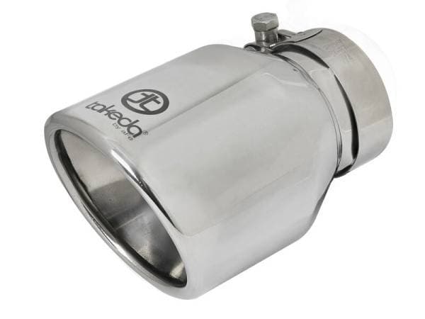 aFe Takeda Universal Exhaust Tip 2-1/2 IN Inlet x 4 IN Outlet x 6 IN L- Polished
