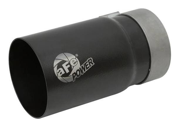 aFe MACH Force-Xp Universal Exhaust Tip 3-1/2 IN Inlet x 4 IN Outlet x 7 IN L Black Right Side Exit