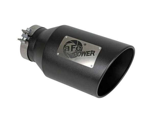 aFe Power Universal 5in Inlet 8in Outlet MACH Force-XP Clamp-On Exhaust Tip - Black